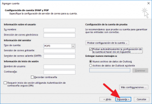 Cómo configurar Outlook 2013 para cuentas POP3 SMTP